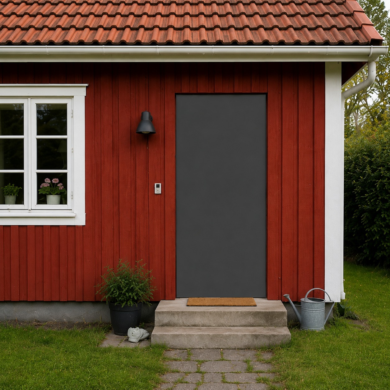 Röd fasad
